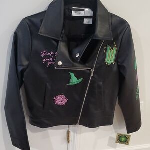 WICKED Black Faux Leather Jacket Size XS And XXS